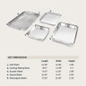 All Clad - 5 Pc Stainless Steel Bakeware Set