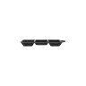 Elite Global Solutions - Ore 8.75” x 4.3" Black 4-Compartment Tray (6 Per Case) - JWT4C-B