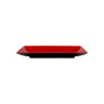 Elite Global Solutions - Karma 13” x 8" Red/Black Rectangular Two-Tone Plate (6 Per Case) - JW1382T-BR
