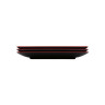 Elite Global Solutions - Karma 13” x 8" Red/Black Rectangular Two-Tone Plate (6 Per Case) - JW1382T-BR