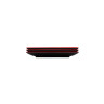 Elite Global Solutions - Karma 9" x 5" Red/Black Rectangular Two-Tone Plate (6 Per Case) - JW952T-BR