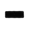 Elite Global Solutions - Edge 17.5" x 6.5" Black Rectangular Organic Tray (3 Per Case) - M618-B