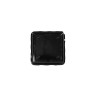 Elite Global Solutions - Edge 8.6" Black Square Organic Tray (6 Per Case) - M858-B