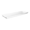 Elite Global Solutions - Edge 26" x 9" White Rectangular Organic Tray (3 Per Case) - M926-NW