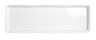Elite Global Solutions - Edge 26" x 9" White Rectangular Organic Tray (3 Per Case) - M926-NW