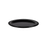 Elite Global Solutions - Venetian 12" x 8.5" Black Oval Platter (6 Per Case) - M128OV-B