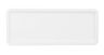 Elite Global Solutions - Venetian 15” x 6” x 1" White Rectangular Tray (3 Per Case) - M1561-NW