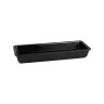 Elite Global Solutions - Venetian 15” x 6” x 2" Black Rectangular Tray (3 Per Case) - M1562-B