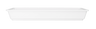 Elite Global Solutions - Venetian 15” x 6” x 2" White Rectangular Tray (3 Per Case) - M1562-NW