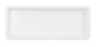 Elite Global Solutions - Venetian 15” x 6” x 2" White Rectangular Tray (3 Per Case) - M1562-NW