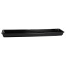 Elite Global Solutions - Venetian 30” x 6” x 2" Black Rectangular Tray (3 Per Case) - M3062-B