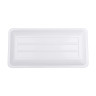 Elite Global Solutions - Olympus 18" x 9" White Rectangular Coupe Platter (3 Per Case) - M189RC-W