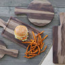 Elite Global Solutions - Fo Bwa 12” x 7” Faux Hickory Wood Rectangular Serving Board W/ Handle & Full Pocket (6 Per Case) - M127RCFP-HW