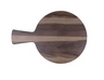 Elite Global Solutions - Fo Bwa 9" Faux Hickory Wood Round Serving Board W/ 4" Handle (3 Per Case) - M9RW-HW