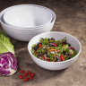 Elite Global Solutions - Classic Bowls 3.75 Qt White Round Bowl W/ Matte Finish Outside (3 Per Case) - M925R5-NW