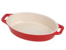 Staub - Cherry 11" x 8" Ceramic Oval Baking Dish - 40510-806