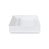 Elite Global Solutions - Cabana Box 12.25” x 10.5” White 2-Compartment Cabana Box (3 Per Case) - M1214RC-W