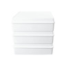 Elite Global Solutions - Cabana Box 12.25” x 10.5” White 2-Compartment Cabana Box (3 Per Case) - M1214RC-W
