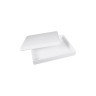 Elite Global Solutions - Modern European 15” x 12” White Low Profile Reversible Bin Lid (4 Per Case) - M12152LID-W