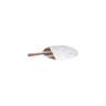 Elite Global Solutions - Sierra 12" Hickorywood Carrara Marble Round Serving Board W/ 5" Handle (6 Per Case) - M12RWM-HWC