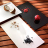 Elite Global Solutions - Flat Trays 24” x 13.5” Black Rectangular Tray W/ Feet (2 Per Case) - M1324F-B