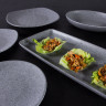 Elite Global Solutions - Tenaya 13” x 10" Granite Stone Deep Oval Plate (6 Per Case) - RT1310OV-GS