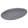 Elite Global Solutions - Tenaya 16” x 12" Granite Stone Oval Platter (3 Per Case) - RT1612OV-GS