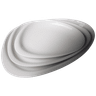 Cameo - Pearl 14.5" Triangular Plate (6 Per Case) - 713-T141