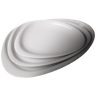Cameo - Pearl 8" Triangular Plate (36 Per Case) - 713-T81