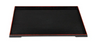 G.E.T - Fuji 15" x 11.5" Black & Red Two-Tone Rectangular Tray (12 Per Case) - 902-15-RB