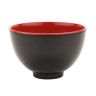 G.E.T - Fuji 38 oz Black & Red Two-Tone Bowl (12 Per Case) - B-124-F