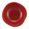G.E.T - Fuji 3 oz Black & Red Two-Tone Petite Scallop Bowl (12 Per Case) - B-129-F