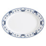 G.E.T - Water Lily 12.25″ x 8.75″ Oval Platter W/ Design (12 Per Case) - M-4030-B