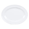 G.E.T - Water Lily 16.25" x 12" White Oval Platter (12 Per Case) - M-4010-W