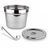 Nemco - 11 Qt Round Countertop Food Warmer w/ Inset, Cover & Ladle 220V - 6101A-ICL-220