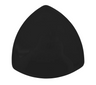 G.E.T - Black Elegance 12″ Triangle Plate (12 Per Case) - TP-12-BK