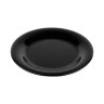 G.E.T - Black Elegance 6.5″ Wide Rim Plate (48 Per Case) - WP-6-BK