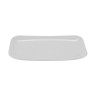 G.E.T - Siciliano 9.5″ x 5.75″ White Rectangular Platter (12 Per Case) - CS-6104-W