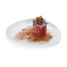 G.E.T - Siciliano 11″ x 9.25″ White Egg Shape Plate (12 Per Case) - CS-6111-W