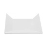 G.E.T - Siciliano 6″ White Square Plate (12 Per Case) - ML-102-W