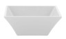 G.E.T - Siciliano 14 oz White Square Bowl (12 Per Case) - ML-238-W
