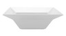 G.E.T - Siciliano 3.8 Qt White Square Bowl (3 Per Case) - ML-245-W