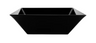 G.E.T - Siciliano 20.4 Qt Black Square Bowl (3 Per Case) - ML-250-BK