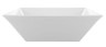 G.E.T - Siciliano 20.4 Qt White Square Bowl (3 Per Case) - ML-250-W
