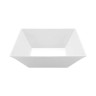 G.E.T - Siciliano 20.4 Qt White Square Bowl (3 Per Case) - ML-250-W