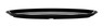 G.E.T - Siciliano 16" x 5" Black Oval Platter (12 Per Case) - ML-252-BK