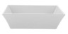 G.E.T - Siciliano 73 oz White Square Bowl (12 Per Case) - ML-281-W