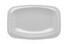 G.E.T - Siciliano 12.5″ x 8.25″ White Oval Platter W/ Round Corners (12 Per Case) - OP-116-W
