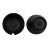 G.E.T - Nara 32 oz Black Round Ramen Bowl W/ Lid (12 Per Case) - B-400-BK
