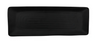 G.E.T - Nara 18" x 6.5" Black Rectangular Serving/Display Platter (6 Per Case) - RP-1865-BK